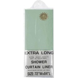 Carnation Home Fashions SC-84/42 Extra Long 5 Gauge Vinyl Shower Curtain Liner w