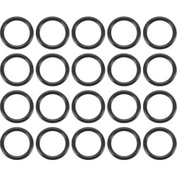 Unique Bargains 20PCS Cushioning Valve Seals Rubber O Rings 13mm OD 1.5mm Cross Section