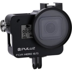 Hohem Housing Shell Case, Aluminum Alloy Protective Case for GoPro HERO 6 / 5 - comes with Insurance Frame & 52mm UV Lens (Black)