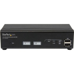 StarTech SV231USBDDM 2 Port USB VGA KVM Switch with DDM Fast Switching Technology and Cables