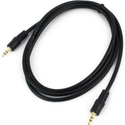 3.5mm Male to 3.5mm Male Stereo Audio Extension Cable Black 4.9Ft 1.5 Meters