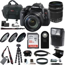 Canon EOS Rebel T6i DSLR Camera w/ EF-S 18-135mm f/3.5-5.6 IS STM Lens Bundle