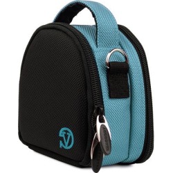 VanGoddy Baby Blue Mini Laurel Camera Case for Digital Cameras with 16 GB SD Memory Card