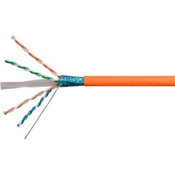 Monoprice Cat6 Ethernet Bulk Cable - Network Internet Cord - Solid, 550Mhz, STP, CMR, Riser Rated, Pure Bare Copper Wire, 23AWG, No Logo, 1000ft.