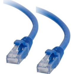 C2G 00932 Cat5e Cable - Snagless Unshielded Ethernet Network Patch Cable, Blue (6 Inches)