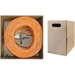 Cable Wholesale CAT5E UTP Bulk Cable Solid 350MHz 24 AWG, 1000 ft - Orange