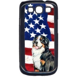 USA American Flag with Bernese Mountain Dog Cell Phone Cover GALAXY S111