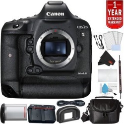 Canon EOS-1D X Mark II Digital SLR Camera (Body Only) Bundle with Carrying Case + More