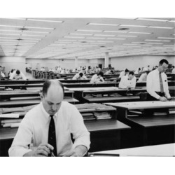 Posterazzi SAL25548744 Engineers Working in an Office Engineering Department Caterpillar Inc Peoria Illinois USA Poster Print - 18 x 24 in.