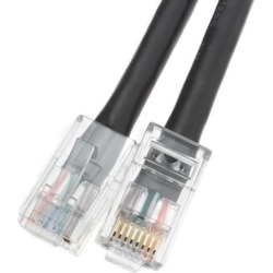 Offex Cat5e Ethernet Patch Cable Bootless 50 foot - Black