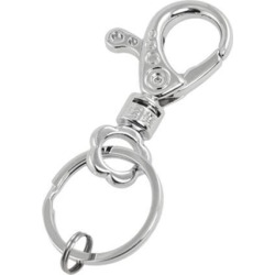 Unique Bargains Metal Trigger Lobster Clasp Swivel Keyring Key Chain Silver Tone