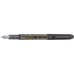Pilot 90010 Varsity Disposable Fountain Stick India Pen, Black Ink, Medium