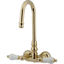Kingston Brass CC75T2 Wall Mount Clawfoot Tub Filler