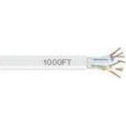 Black Box EYN874A-PB-1000 CAT6 550-MHz Solid Bulk Cable - Unshielded, CMR Grade PVC, White, 1000 ft. Pull Box