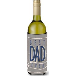 Best Dad Ever Wine Bottle Beverge Insulator Hugger BB5430LITERK