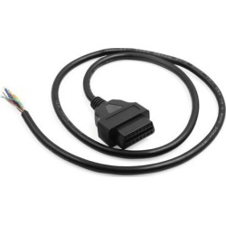 DC 12V 16 Pin OBD2 Car Diagnostic Female Connector Adapter Cable Tool 100cm Length