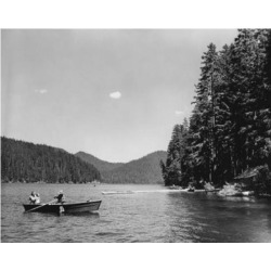 Posterazzi SAL25521023 Parents with Their Child Fishing in a Lake Spirit Lake Washington USA Poster Print - 18 x 24 in.