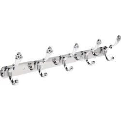 Wall Mounted Strong 5-Hook Rack Hook Coat Key Clothes Towel Hanger 4#