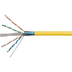 Monoprice Cat5e Ethernet Bulk Cable - Network Internet Cord - Solid, 350Mhz, STP, CMR, Riser Rated, Pure Bare Copper Wire, 24AWG, No Logo, 1000ft.