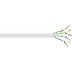 Black Box CAT6 Value Line Solid Bulk Cable, CM, 1000-ft. (304.8-m), White