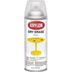 Krylon Diversified Brands 3940 Dry Erase Surface, Clear, 12-oz. Spray - Quantity 1