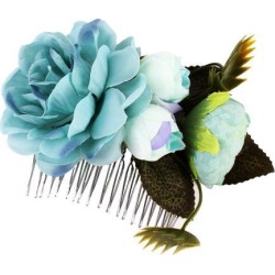 Blossom Rose Flower Hair Comb Clip Hairpin Vintage Wedding Hair Accessory F
