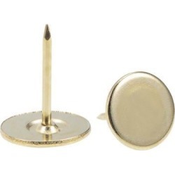 Upholstery Nails Tacks 16mmx20mm Flat Head Furniture Nails Gold Tone 60 Pcs