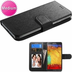 MyJacket Wallet Slim Flap Case Card Slots ID Pockets Black For iPhone 7/6 4.7
