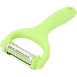 Household Kitchen Plastic Multifunction Handle Fruit Vegetable Peeler Green