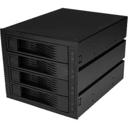 StarTech HSB43SATSASB 4 Bay 3.5' SATA SAS Backplane - 3 x 5.25in Bays - Trayless Mobile Rack - SATA Backplane - Removable Hard Drive Bay - HDD Rack