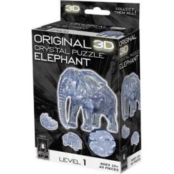 Elephant 3D Crystal Puzzle, 3D Puzzles by University Games