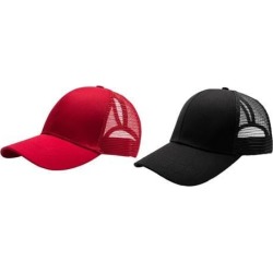 2pcs Womens Ponytail Baseball Cap Messy Summer Mesh Caps Hip Hop Hat