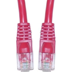 CableWholesale 10X8-33710 Cat6 Red Ethernet Crossover Cable Snagless Molded Boot 10 foot