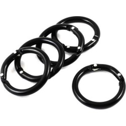 Unique Bargains Metal Keyring Key Ring Holder Organizer Hanging Keychain 5 Pcs