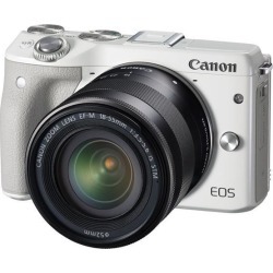 Canon EOS M3 9772B011 White Mirrorless Digital Camera with 18-55mm Lens