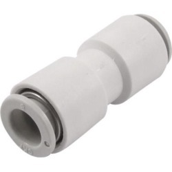 Unique Bargains 5/16' 8mm Pneumatic Tube Straight Push in Quick Connector One Touch Fitting