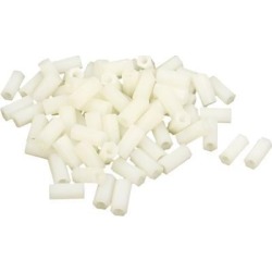 Unique Bargains M4x15mm Plastic Female Thread Hex Standoff Spacers Screw Nut 80 Pcs