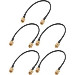 5pcs RG174 Antenna WiFi Pigtail Cable SMA Male to Male Connector 20cm Long