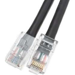Offex Cat6 Ethernet Patch Cable, Bootless, 2 foot - Black