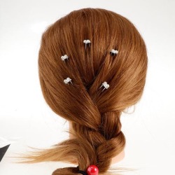 6pcs Bridal Wedding Pearls Hair Pins Hair Clips Headpieces Jewelry Silver