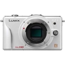 Panasonic Lumix DMC-GF2 Digital Micro Four Thirds Camera Body - White