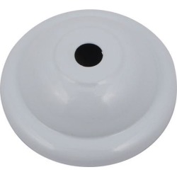 Metal Vintage Hemispherical Ceiling Plate Holder Lamp Disk Chassis White