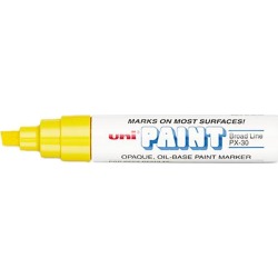 Sanford 63735 uni-Paint Marker, Broad Tip, Yellow