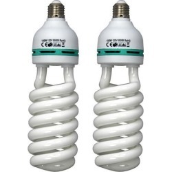 2pk 105W 5500K Photo Studio Bulb Video Photography Daylight Lighting Lamp CFL