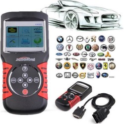 KW820 EOBD OBD2 OBDII Free Computer Car LCD Diagnostic Tool Engine Auto Code Reader Scanner For US Asian European Vehicles