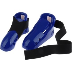 Adult Taekwondo Foot Guard Karate Sparring Foot Gear Sparring Shoes Blue L