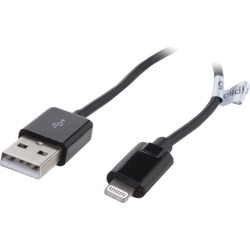 Nippon Labs USB-LI-3BK-5P 3 ft. MFi Certified Black Apple 8-pin Lightning to USB Cable - Charge and Sync Cable - 5 Packs