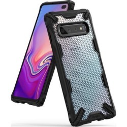 Ringke Fusion-X Design DDP Compatible with Galaxy S10 Plus Case, Semi Opaque PC Back with TPU Bumper Stylish Protection Cover for Galaxy S10+ .