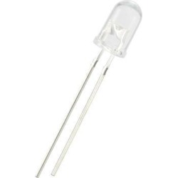 5pcs 5mm 365-370nm UV Light Emitting Diode DC 3.4V 20mA Clear Round Purple Ultraviolet LED Diode DIP Lighting Bulb Lamps Electronics Components