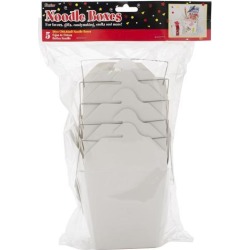 Chinese Paper Food Box 26Oz 5/Pkg-White